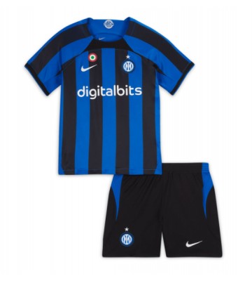 Inter Milan Hjemmedraktsett Barn 2022-23 Kortermet (+ Korte bukser)